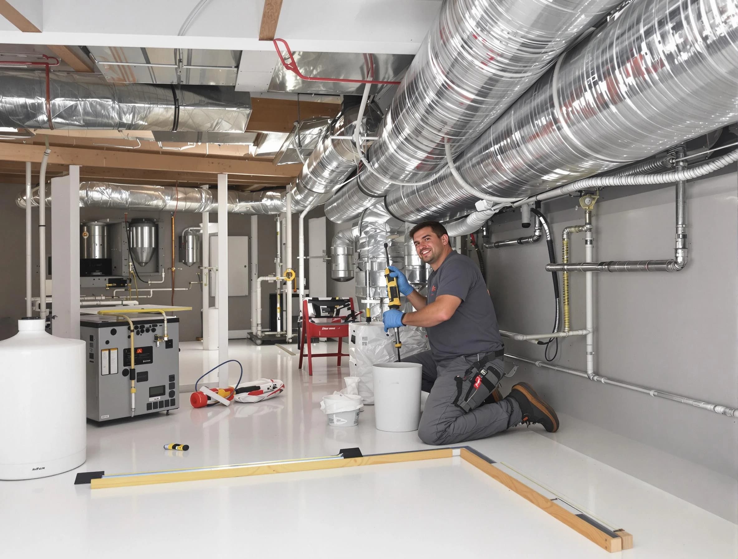 Professional duct sealing service by Reading Air Duct Cleaning in Reading