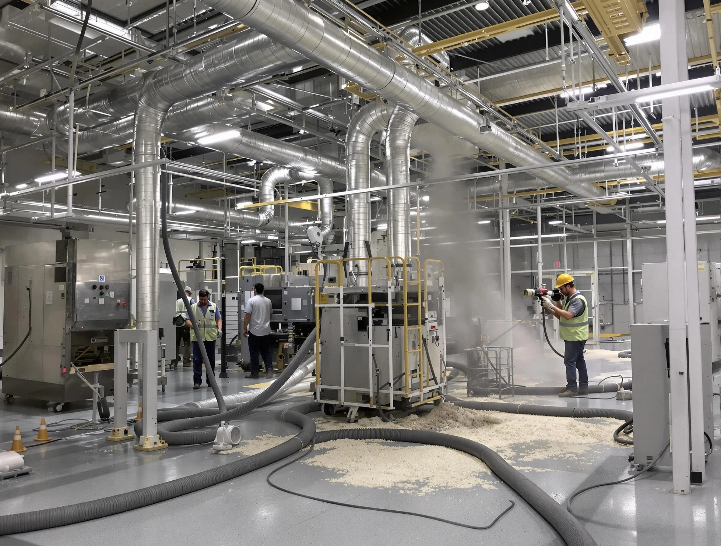 Heavy-duty industrial duct cleaning by Reading Air Duct Cleaning in Reading