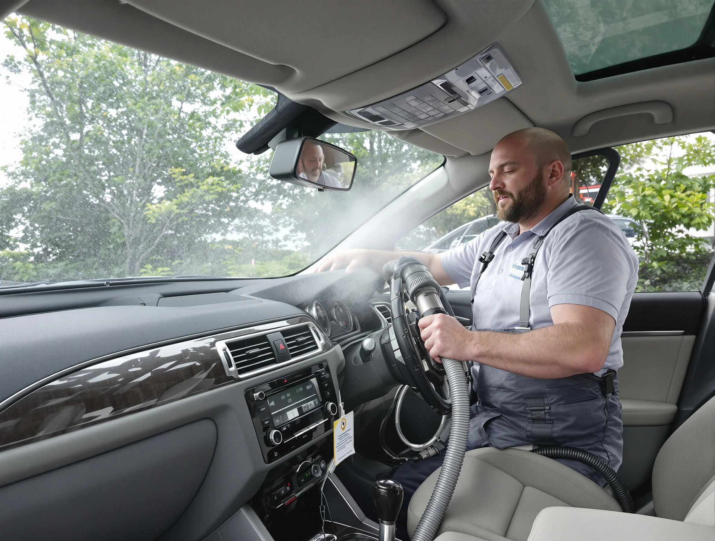 Reading Air Duct Cleaning specialist performing professional car duct cleaning in Reading