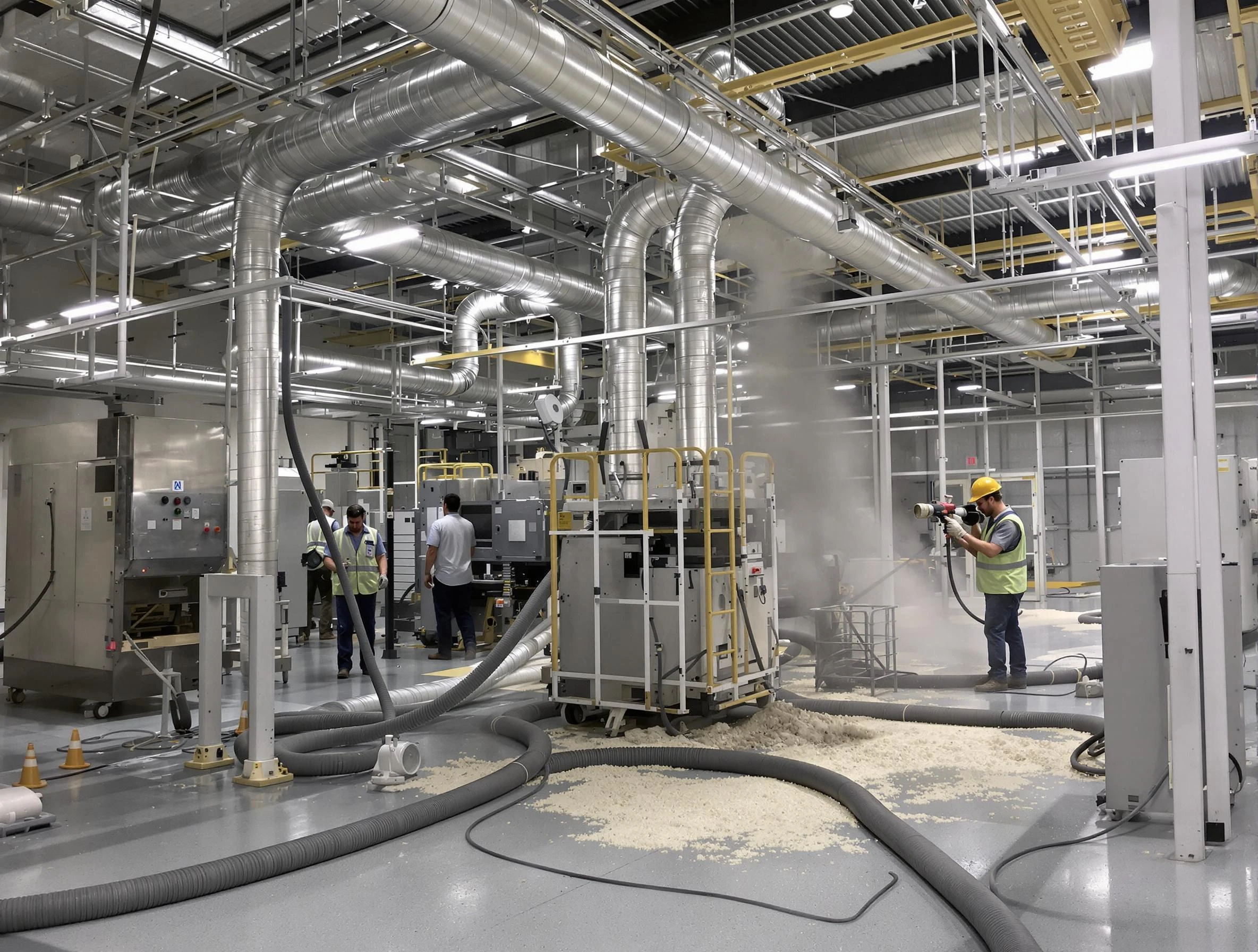 Heavy-duty industrial duct cleaning by Reading Air Duct Cleaning in Reading